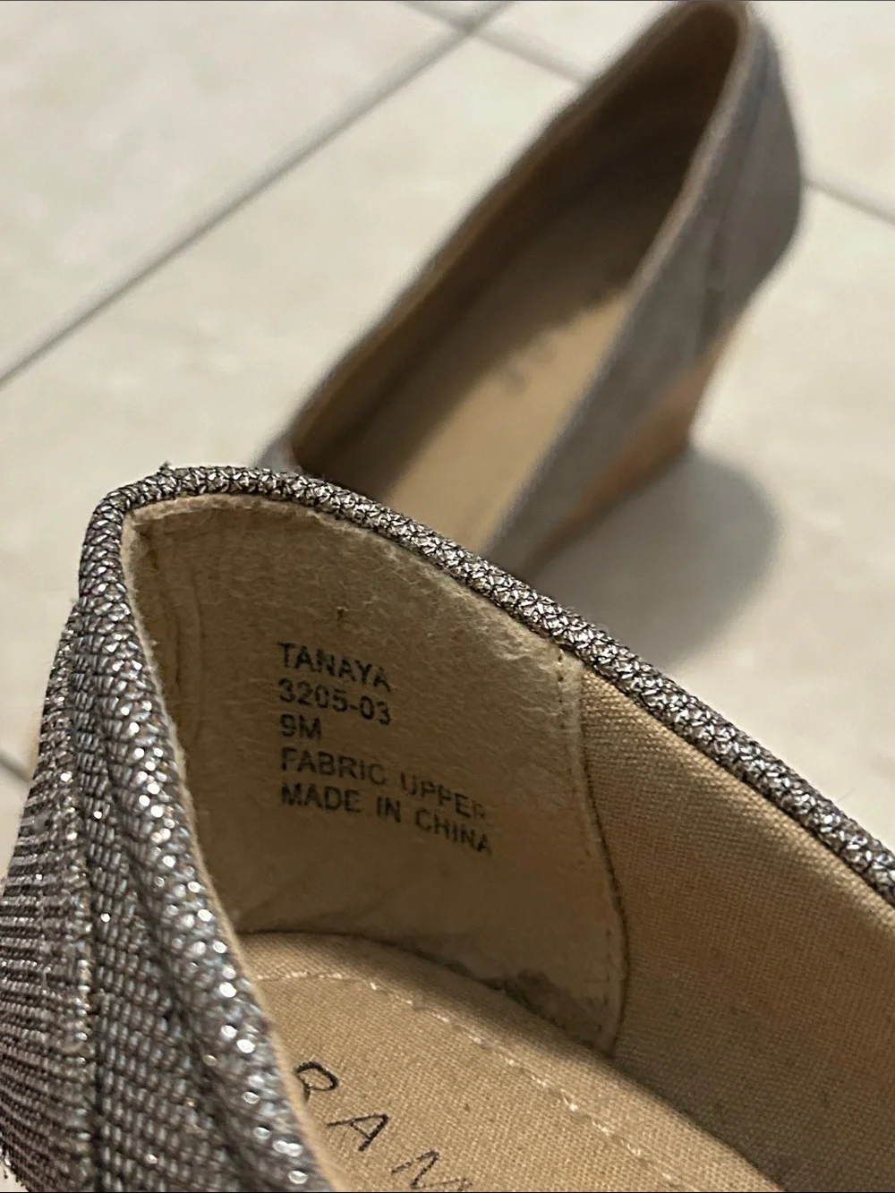 Rampage Tanaya Gold Glitter Wedges
